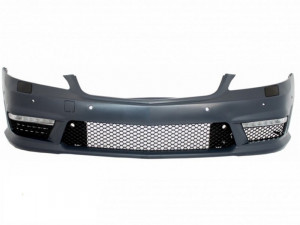 Pachet Exterior Complet compatibil cu Mercedes S-Class W221 2005-2011 cu Grila Chrom si Ornamente evacuare Negre - Img 2