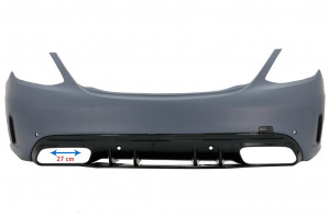 Pachet Exterior cu Ornamente Evacuare compatibil cu Mercedes C-Class W205 Sedan 2014-2020 C63s Edition 1 Design - Img 4
