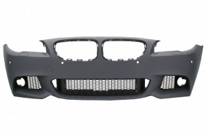 Pachet Exterior cu Prelungire Bara si Capace oglinzi compatibil cu BMW Seria 5 F10 Non LCI 2011-2014 M Design - Img 2