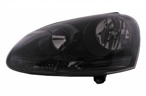 Set Faruri compatibil cu VW Golf 5 V 2003-2009 Jetta 2005-2010 Fundal Negru - Img 2