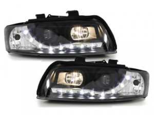 Set faruri DAYLIGHT compatibil cu Audi A4 B6 8E 2001-2004 Negru