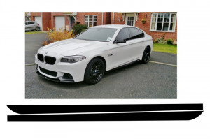 Stickere Laterale Negru Mat compatibil cu BMW Seria 5 F10 F11 2011-> M-Performance Design