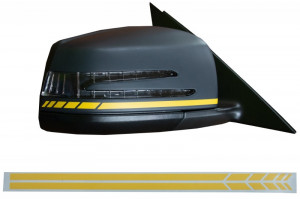 Stickere Oglinzi Laterale Galben Mat compatibil cu MERCEDES Clasa E W213 2016->