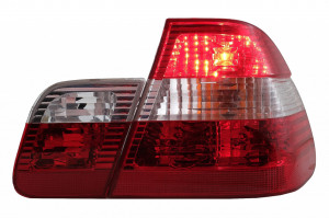 Stopuri compatibil cu BMW Seria 3 E46 Sedan 1998-2001 Rosu & Alb - Img 3