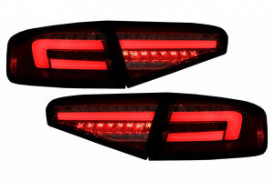 Stopuri Full LED compatibil cu AUDI A4 B8 2012-2015 Sedan Rosu Semnal Dinamic OEM LED