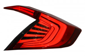 Stopuri Full LED compatibil cu HONDA Civic MK10 Sedan 2016-> Rosu/Fumuriu - Img 3
