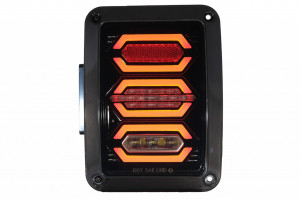 Stopuri Full LED compatibil cu JEEP Wrangler JK 2007-2017 Fumuriu - Img 2