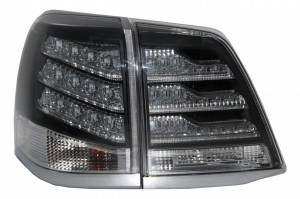 Stopuri LED Alb si Negru compatibil cu Toyota Land Cruiser FJ200 J200 2007-2011 - Img 2