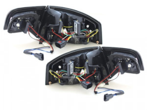 Stopuri LED compatibil cu Audi A4 B7 Sedan 2004-2008 LED Blinker Rosu Fumuriu - Img 3