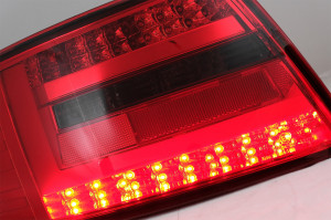 Stopuri LED compatibil cu Audi A6 C6 4F Sedan 2004-2008 7-PIN Rosu Fumuriu - Img 3