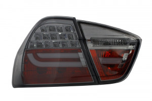 Stopuri LED compatibil cu BMW E90 Seria 3 Limuzina 2005-2008 Fumuriu - Img 3