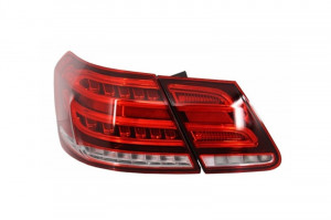 Stopuri LED compatibil cu MERCEDES E-Class W212 2009-2013 Facelift Design Rosu Clar - Img 3