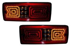 Stopuri LED compatibil cu Mercedes W463 G-Class (1989-2015) Rosu/Fumuriu