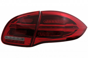 Stopuri LED compatibil cu Porsche Cayenne 958 E2 92A Prefacelift 2010-2015 Rosu - Img 2