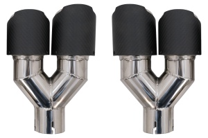 Tobe Ornamente Sistem de evacuare Carbon Fiber Finisaj Lucios 6.1cm - Img 3