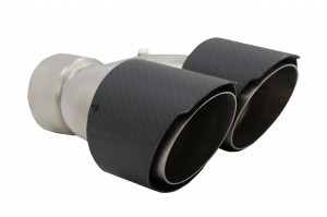 Tobe Ornamente Sistem de Evacuare compatibile cu Land Rover Range Rover Carbon Fiber Finisaj Mat Inlet 8 cm - Img 2