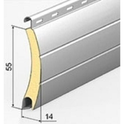 Ușă garaj automată 2400L x 2300H, stejar auriu, lamele 55mm - Img 3