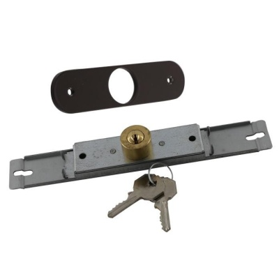 Ușă garaj acționare manuală 2800L x 2300H, maro închis 8019, lamele 55mm - Img 4