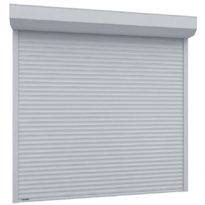 Ușă garaj automată 2100L x 2300H, alb 9016, lamele 55mm