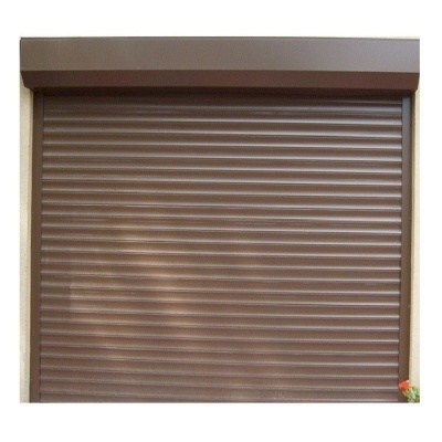 Ușă garaj automată 2200L x 2600H, maro deschis 8014, lamele 55mm