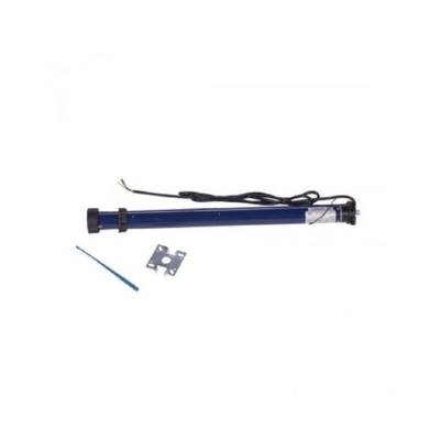 Ușă garaj automată 2200L x 2600H, nuc, lamele 55mm - Img 4