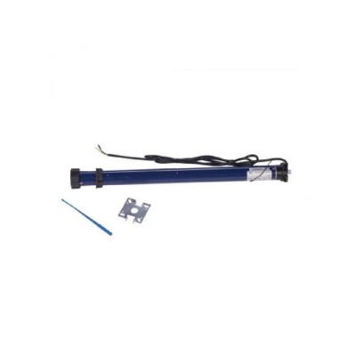 Ușă garaj automată 3400L x 2600H, maro închis 8019, lamele 55mm - Img 4