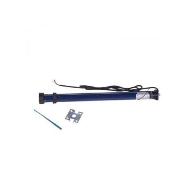 Ușă garaj automată 2300L x 2600H, nuc, lamele 55mm - Img 4