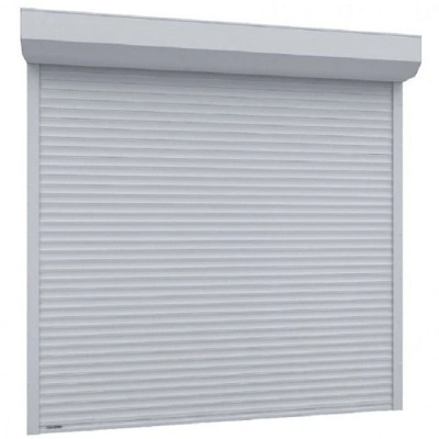 Ușă garaj automată 2300L x 2500H, alb 9016, lamele 55mm