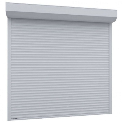 Ușă garaj automată 2600L x 2700H, alb 9016, lamele 55mm - Img 1