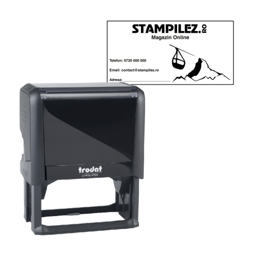 Stampila multicolora Trodat 4926 Dimensiune: 75 x 38 mm