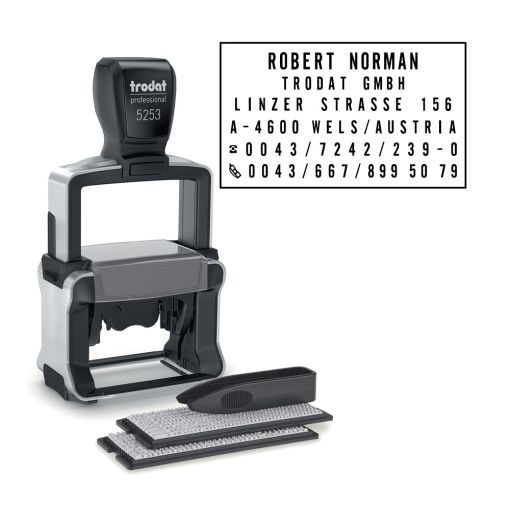 Stampile Trodat Set de litere 5485 Dimensiune: 68 x 47 mm