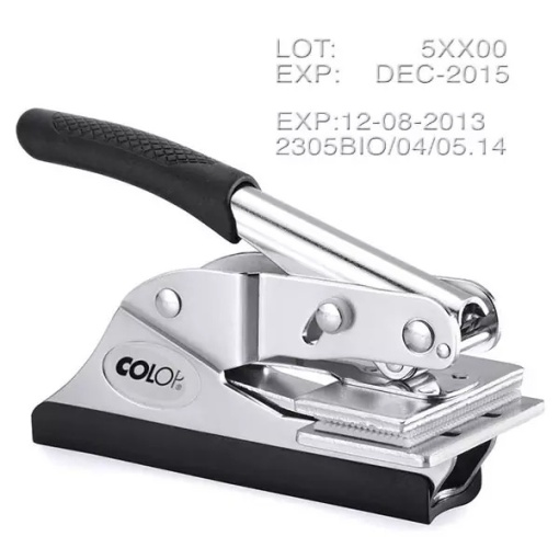 Timbru Sec Data si Lot Colop Dreptunghiular 50 x 25 mm