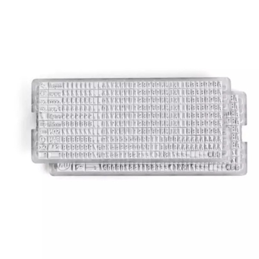 Set de litere pentru stampile Colop TS35 Dimensiune 3.5 mm