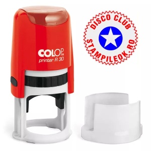 Stampila Bicolor Firma Colop R30 Diametru 30 mm