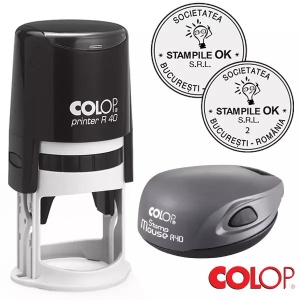 Stampile Oferta Duo Deal Colop Mouse R40 Diametru 40 mm