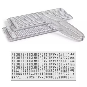 Set de litere pentru stampile Colop TS40 Dimensiune 4 mm