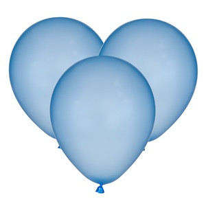 Baloane de Petrecere Metalizate Bleu 23cm - 12buc