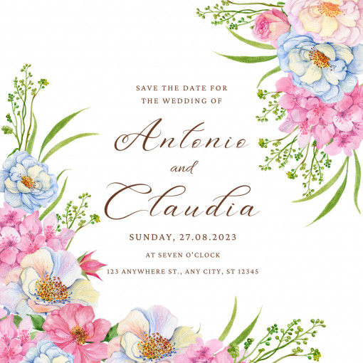 Invitatie Electronica/Digitala pentru Save The Date, model 11