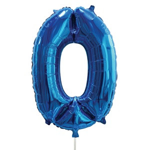 Balon Petrecere din folie Bleu Metalizat Nr.0 - 60cm