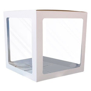 Decoratiune DYI Balloon Box Cutie Alba 30x30cm