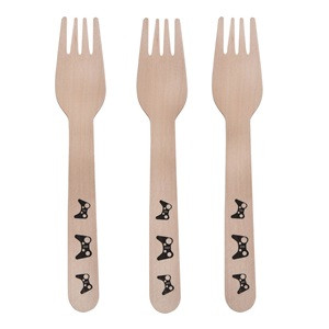 Furculite din Lemn Game 16cm - 10buc