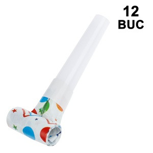 Suflatori de Petrecere Buline Colorate ”La Multi Ani” - 12buc