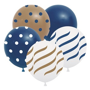 Baloane de Petrecere cu Buline Animal Print Albe Negre 30cm - 10buc