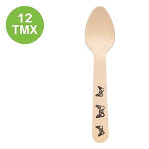 Linguri din Lemn de Petrecere Game 11cm - 12buc