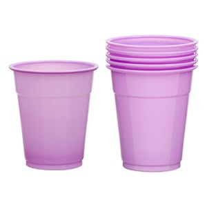 Pahare Lila din Plastic 300ml - 20buc