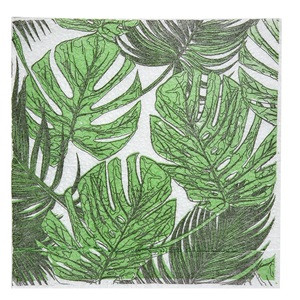 Servetele de Masa Frunze Tropicale Verzi 28x28cm - 70buc