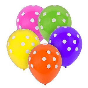 Baloane Party Transparente cu Buline 18cm - 10buc