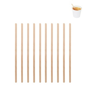 Bete Agitatoare pentru Cafea de Lemn Ambalate Individual 14x0.5cm - 50buc