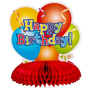 Decoratiune de Masa ”Happy Birthday” 28x34cm