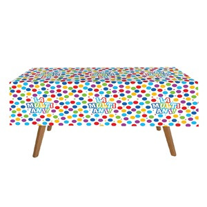Fata de Masa de Petrecere din Plastic ”La Multi Ani!” 120x180cm - 1buc